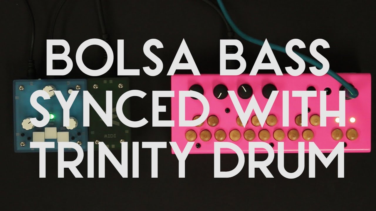 Bolsa Bass synced with Trinity DRUM - funk track jam