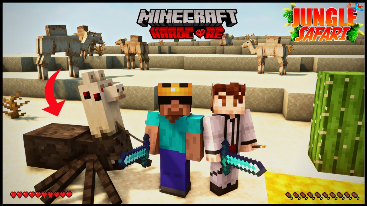 We Got Attacked by Mutated 🕷️ Spider-Lama In Jungle Safari Minecraft