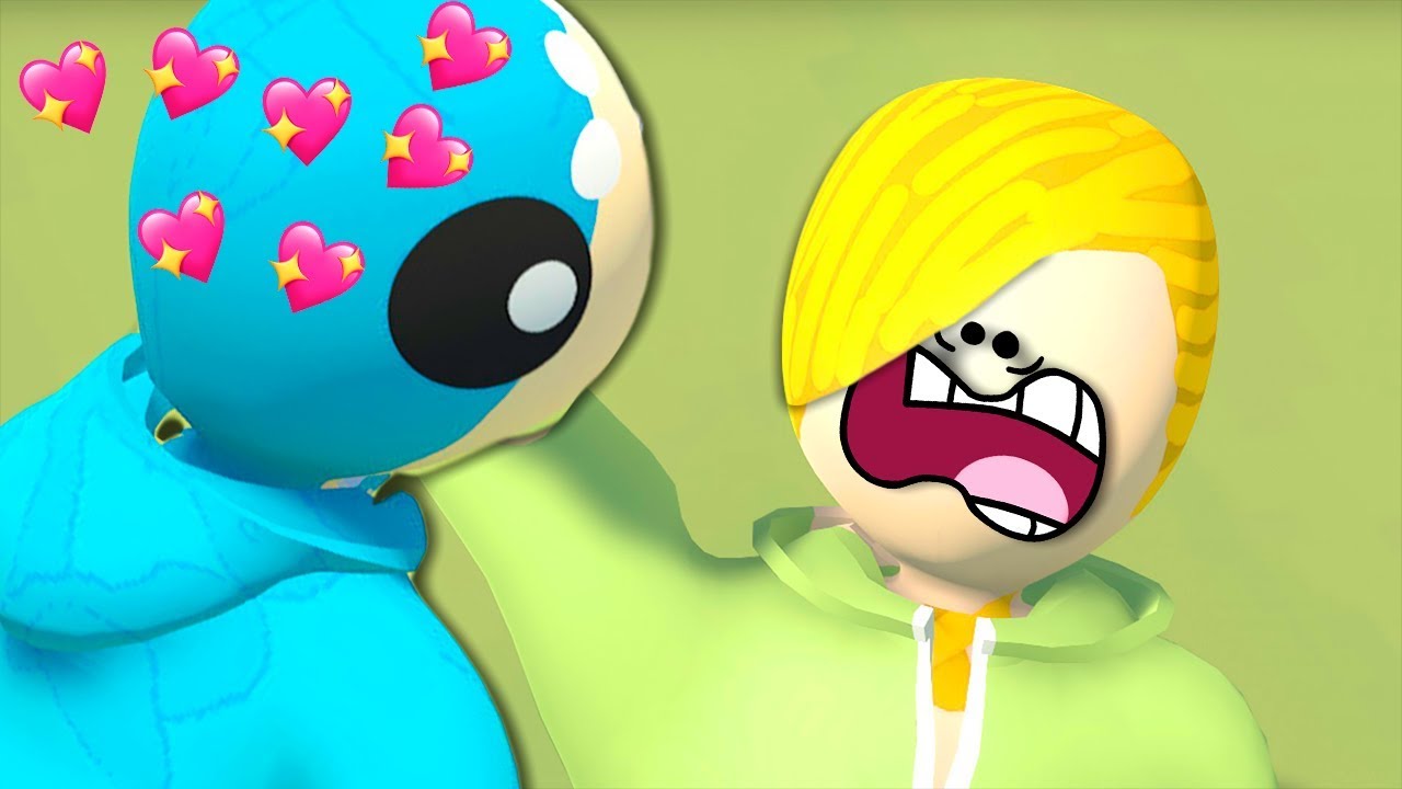 PIERDE UNA APUESTA Y ME TIENE QUE BESAR! BEBE MILO BESA A VITA EN HUMAN FALL FLAT APUESTA DESAFIO PC