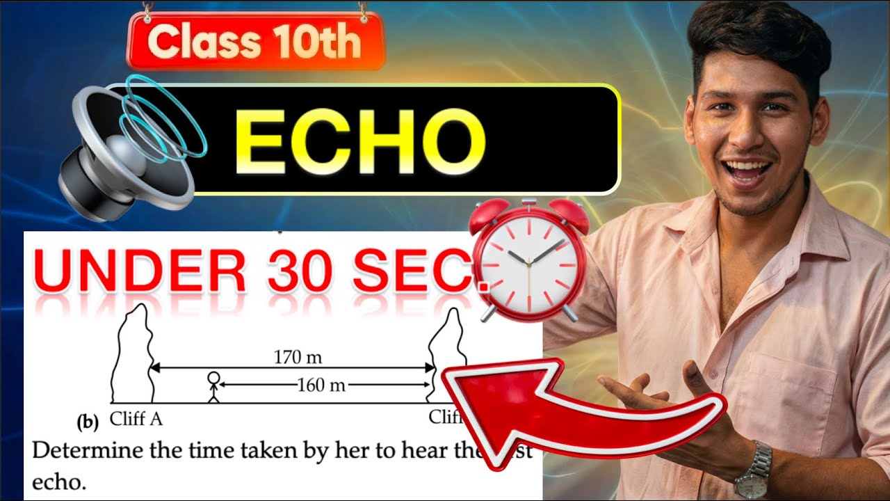 Solve Echo & Cliff Problems in 30 Seconds! 🔥 | Class 10 Physics Important Numericals