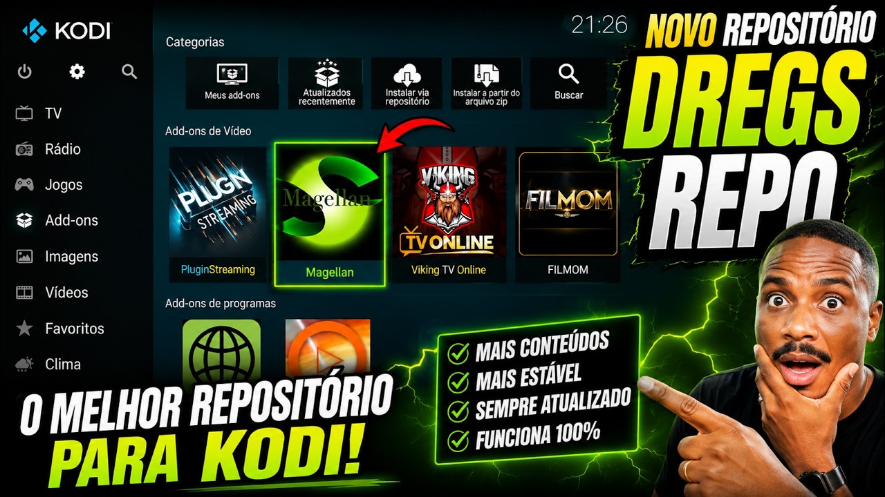MAGELLAN REPO PARA KODI 2026 | INSTALA&Ccedil;&Atilde;O R&Aacute;PIDA E F&Aacute;CIL💥