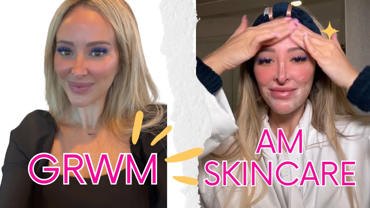 My AM skincare routine at 37 years old 🩷 GRWM to tape a Video with Plated Skincare