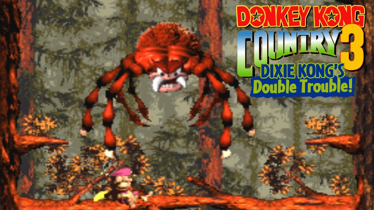DKC 3: SNES: Dixie Kongs Double Trouble: Spider Troubles