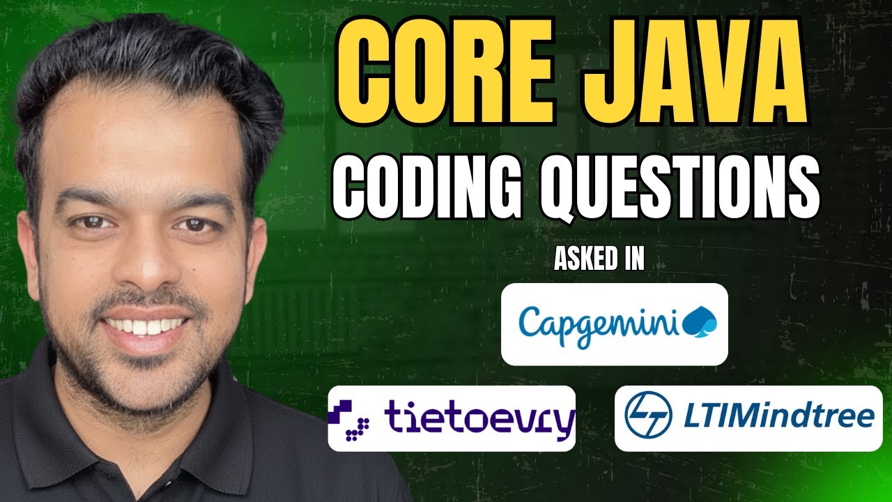Реальные вопросы по работе со строками в Core Java от Capgemini, LTIMindtree и Tietoevry.
