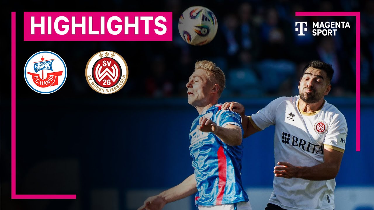 Hansa Rostock - Wehen Wiesbaden | Highlights 3. Liga | MAGENTA SPORT