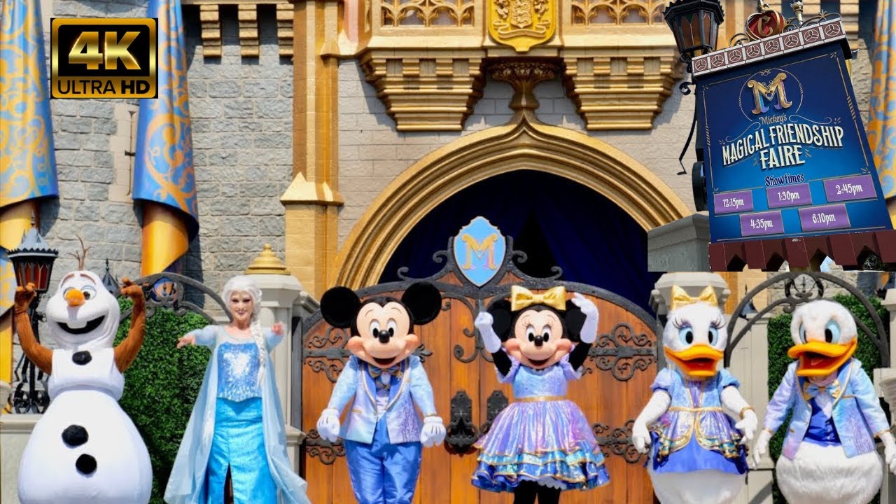 Mickey's Magical Friendship Faire 4K HD 60fps Full Show | Magic Kingdom 50th Anniversary Celebration