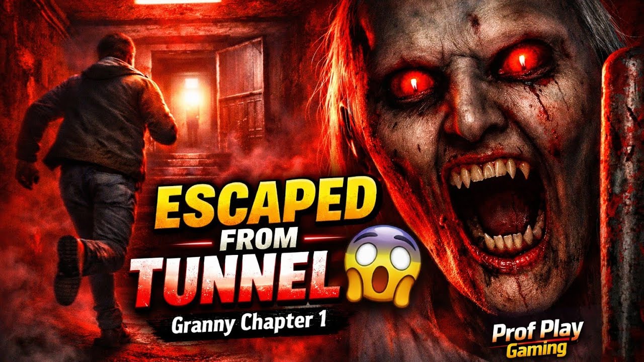 Secret Tunnel Se Bhaga 😱 Granny Chapter 1 Ending