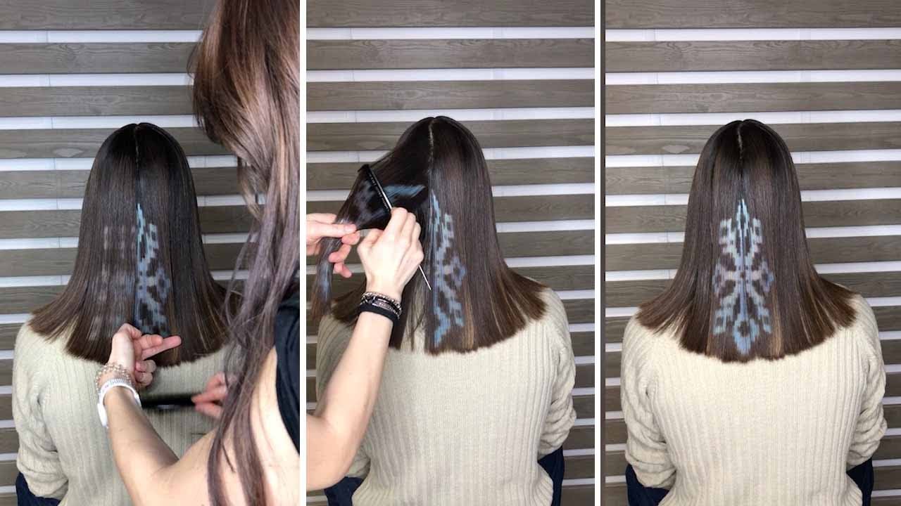 Stylist Creates 'Pixel Snowflake' in Hair