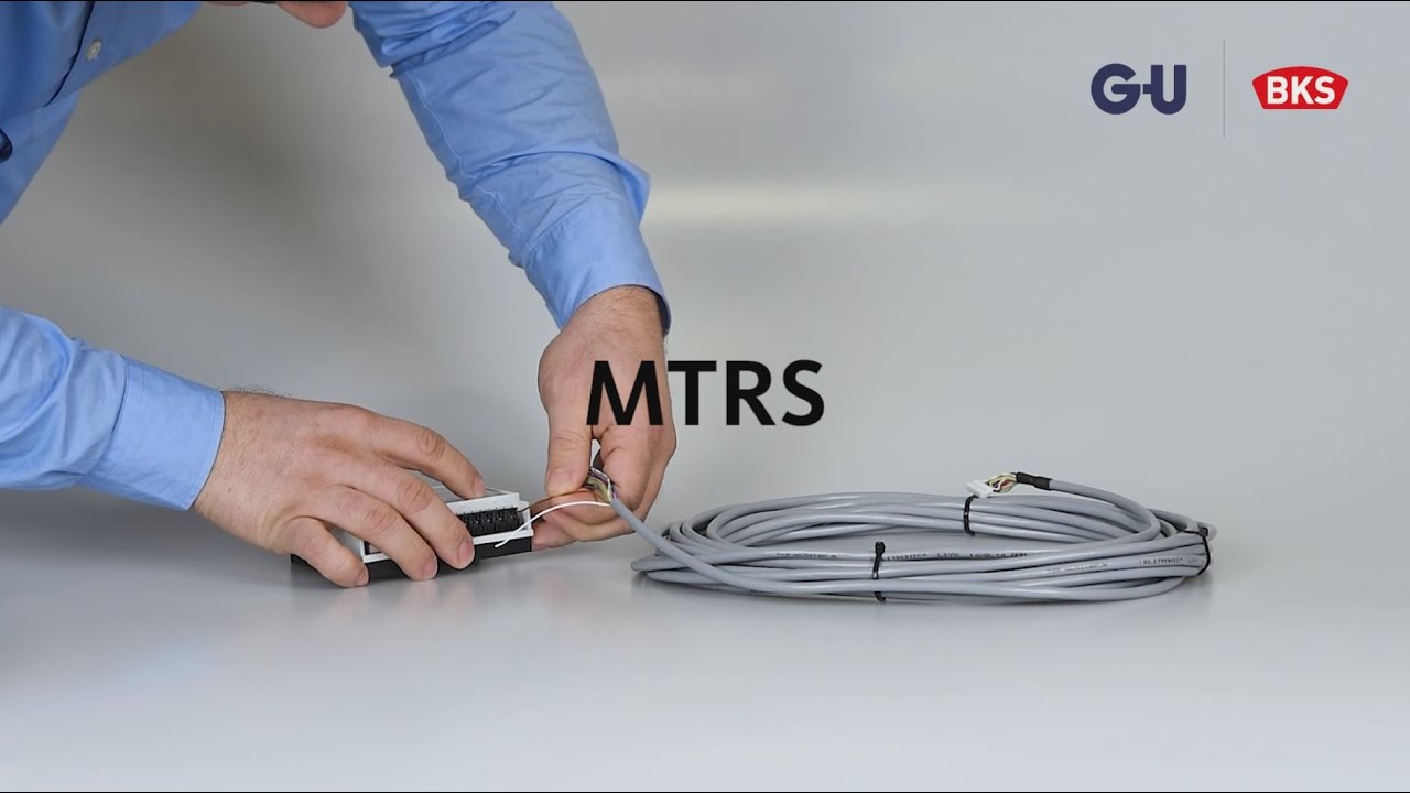 Verdrahtung eines GU BKS motorischen Treibriegelschlosses MTRS