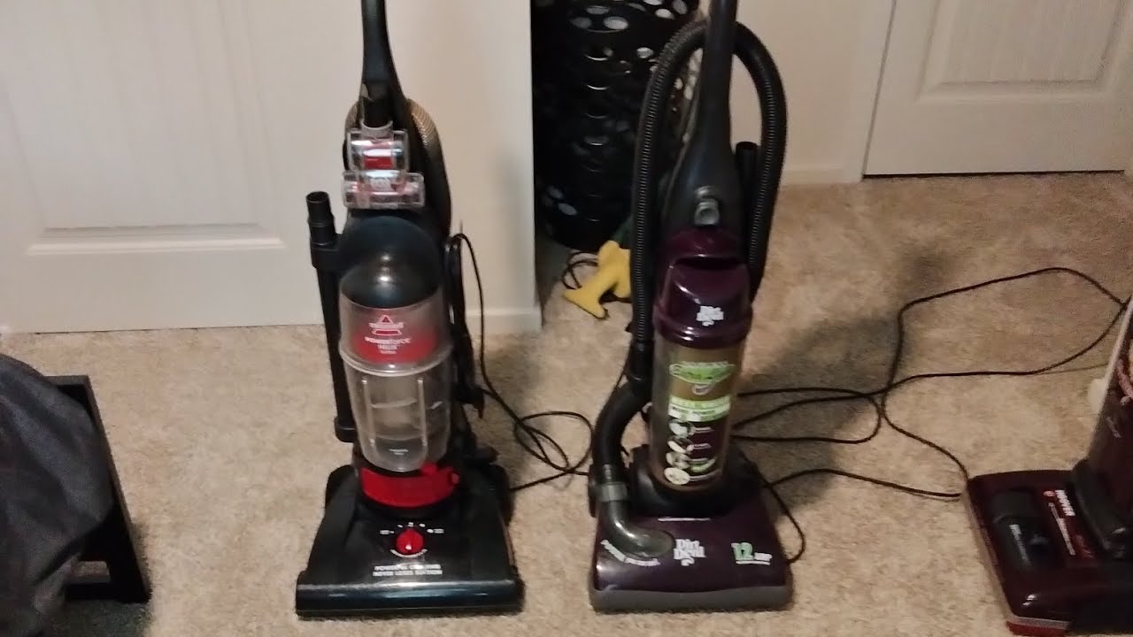 Bissell Powerforce Helix Turbo VS Dirt Devil Extra light Bagless (Vacuum Comparison)
