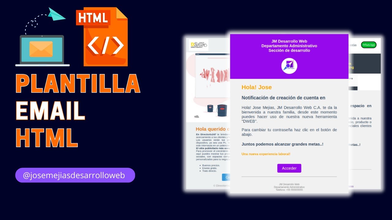 🔴 C&oacute;mo Crear una Plantilla de Email con HTML y CSS | Tutorial Completo Paso a Paso