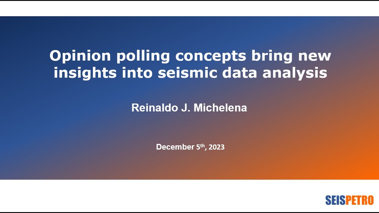 Opinion polling concepts bring new insights into seismic data analysis