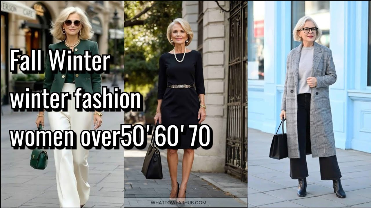 Chic Fall Winter Fashion for Women Over 50 & 60 | Elegant & Timeless Style❄️  #Over50style #style 