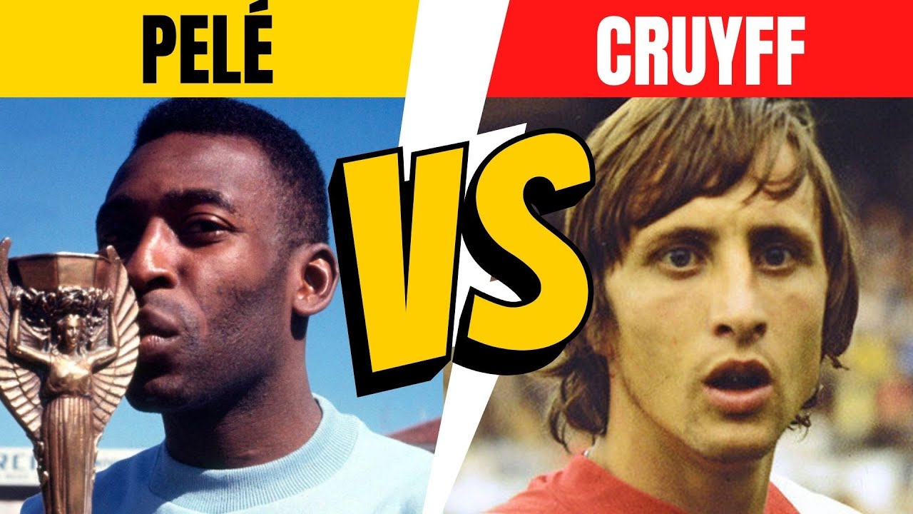Pel&eacute; vs Cruyff ⚽ Legendary #Football Players Stats