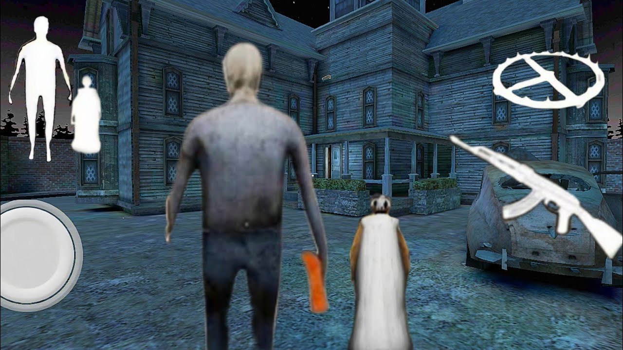 Playing as little granny and big grandpa in chapter 3 mode menu