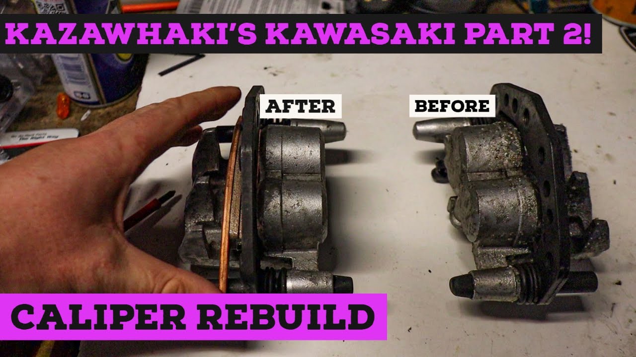 Ремонт тормозов Kawasaki от Kazawhaki, часть 2! Ремонт суппорта