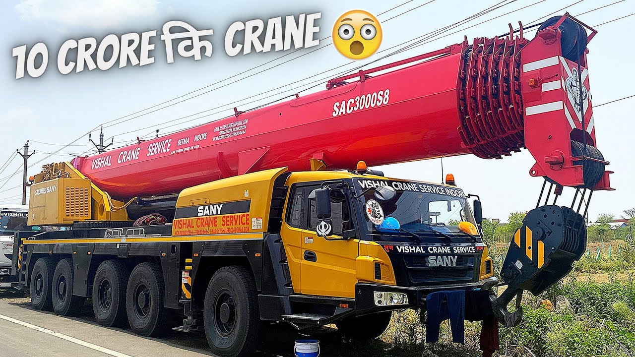 Biggest crane in india😳👌