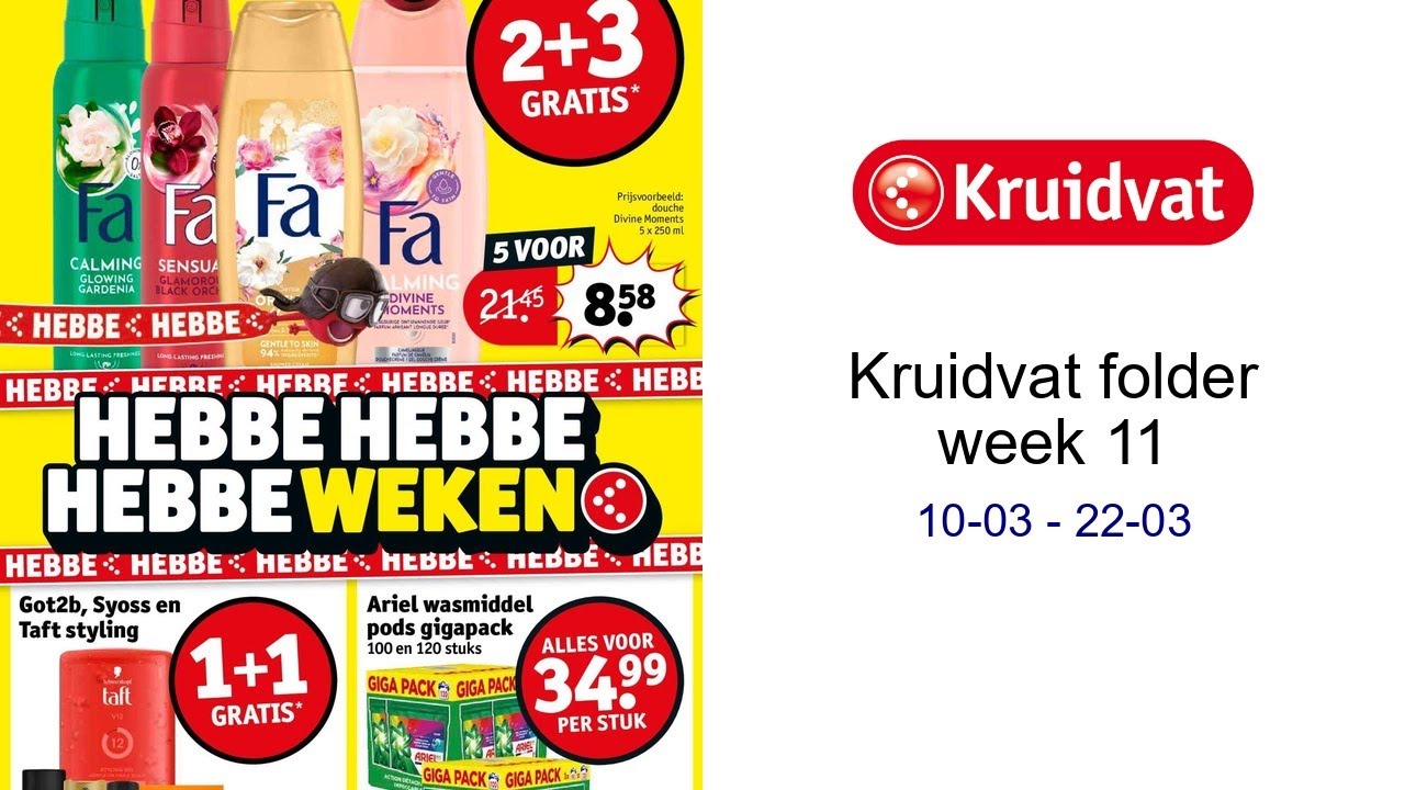 Kruidvat folder week 11 10-03 - 22-03