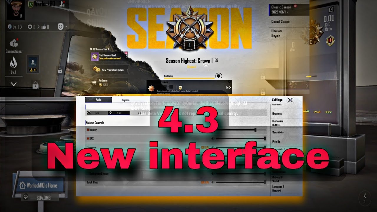PUBG 4.3 New UI Update 😱 Full Interface Changes