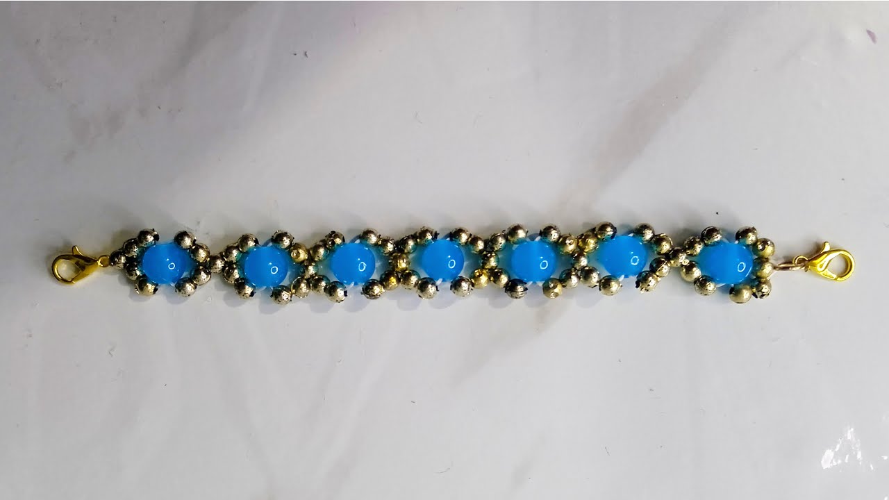 Beaded bracelet tutorial|Bracelet tutorial|Bracelet banane ka tarika|Bracelet making|Beaded jewelry