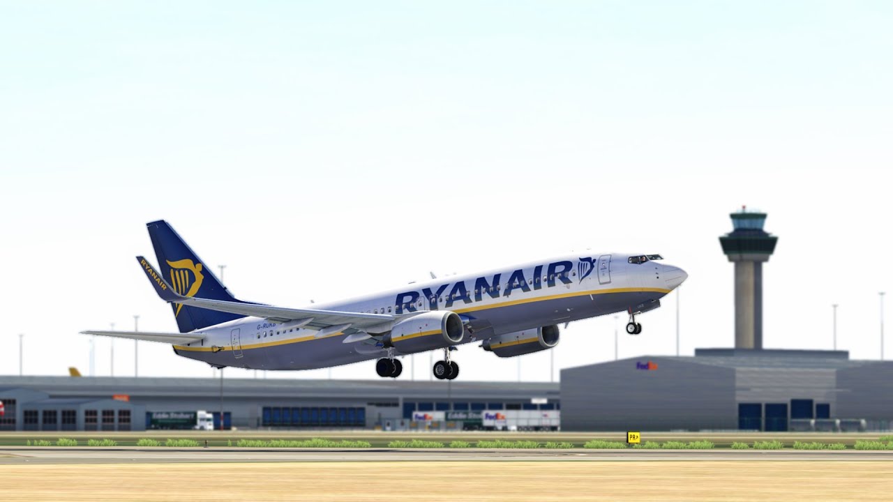 XP Ryanair Zibo 737-800 Boundless Stansted Departure