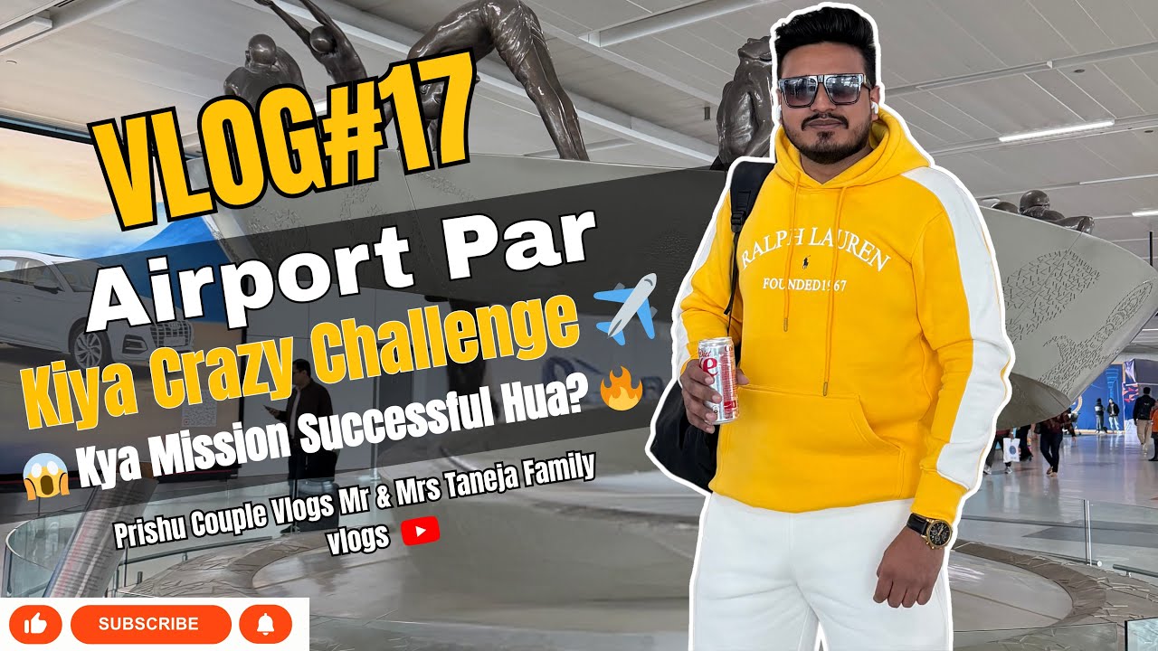 “Airport Par Kiya Crazy Challenge 😱✈️ | Kya Mission Successful Hua? 🔥” Dekho 😊