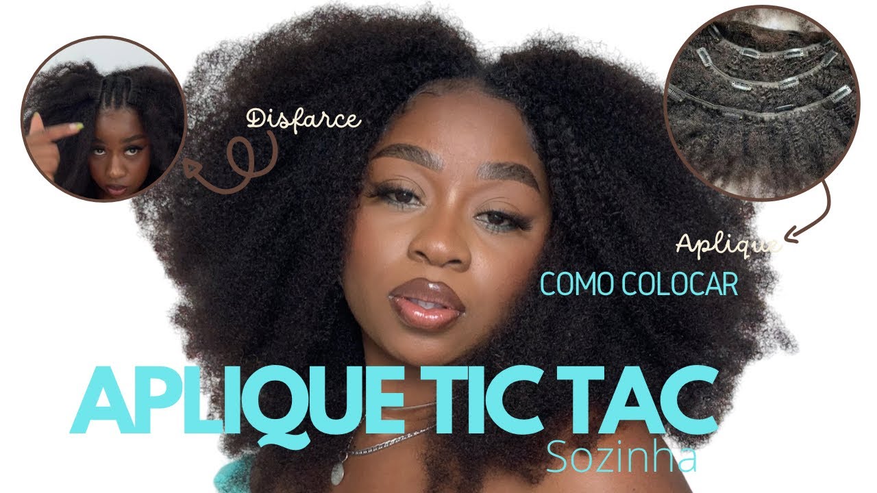 Como colocar aplique tic tac sozinha( passo a passo) #tictac #entrelace