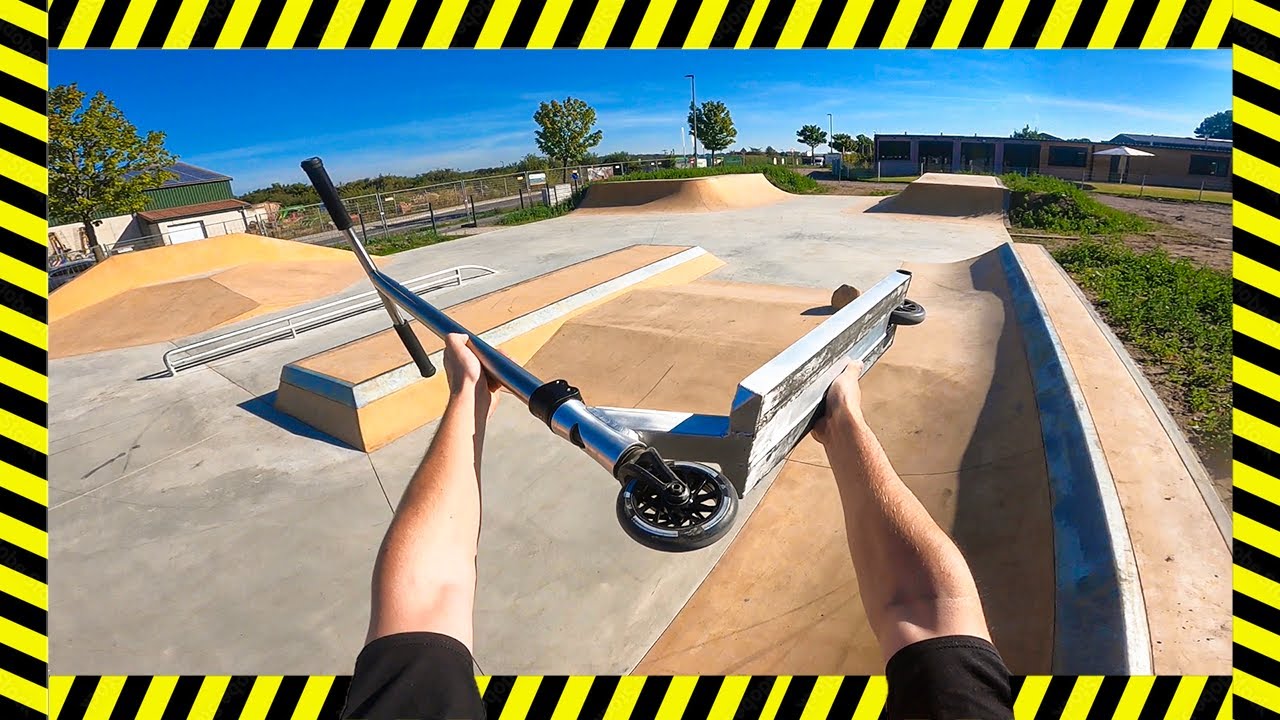 Ich fahre einen ABGESPERRTEN Skatepark!