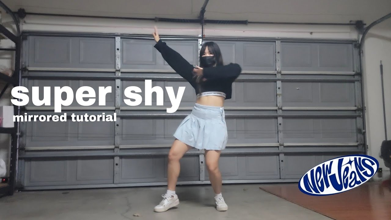 뉴진스 - 'super shy' [mirrored tutorial, 0.5x and 1.0x  speed, waacking tips]