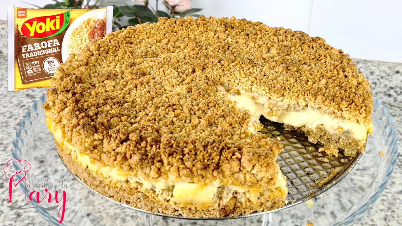BOLO FAROFA TUDO FEITO A MÃO | RECEITA FÁCIL E DELICIOSA! #183