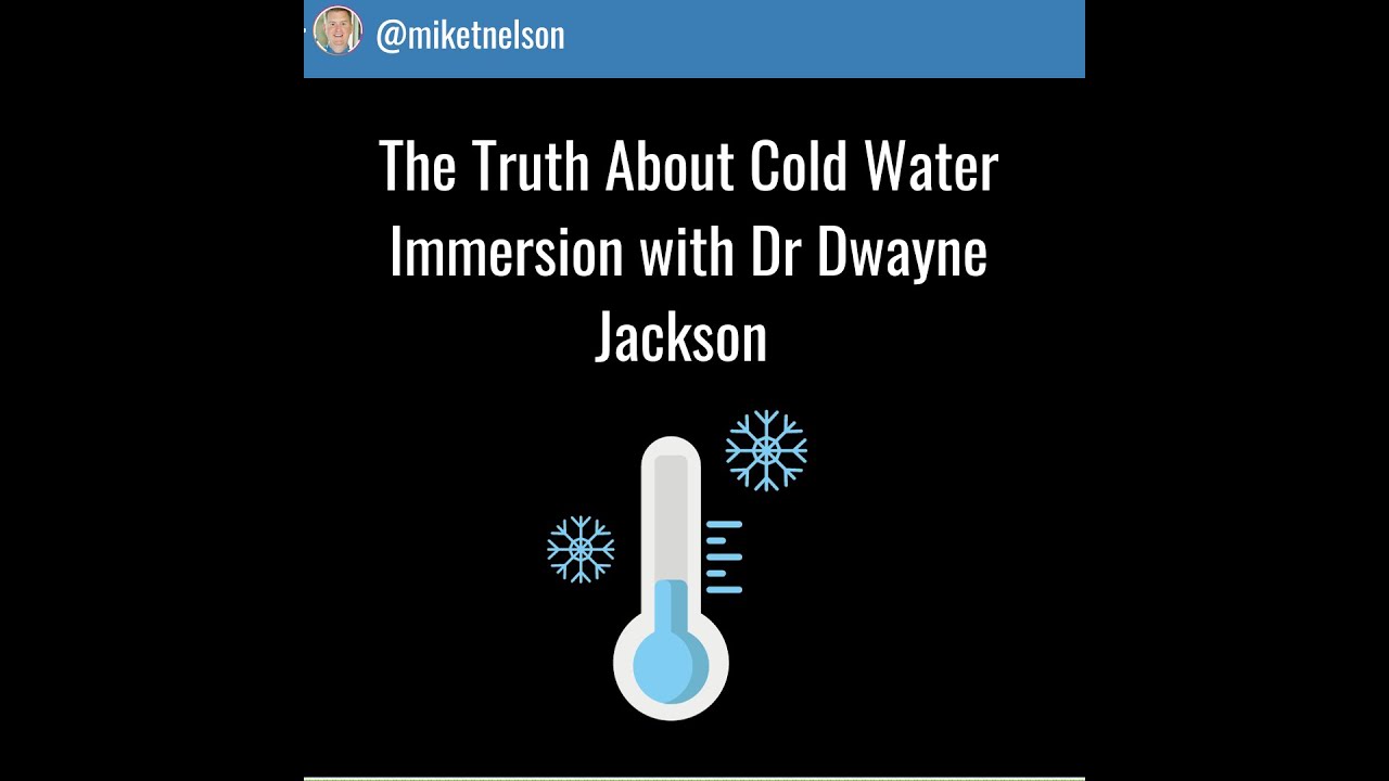 Cold Water Immersion Research with Dr Dwayne Jackson - from the Flex Diet Podcast Episode 202