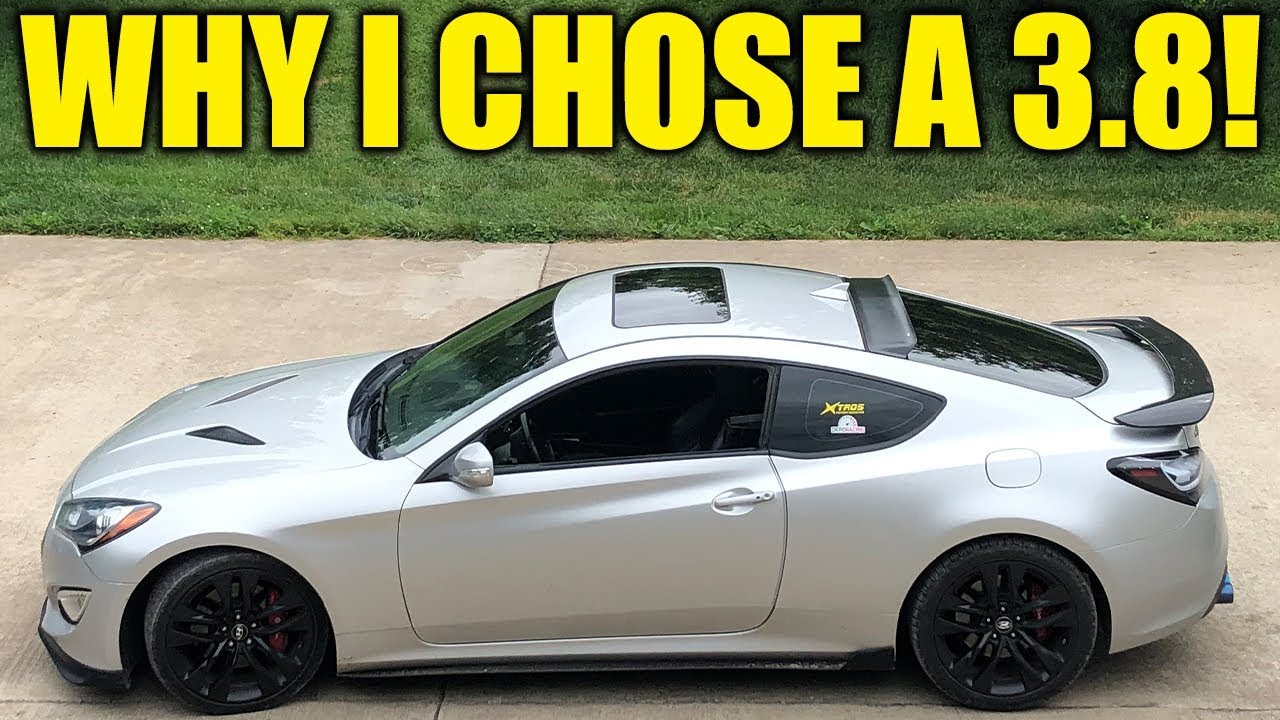 Genesis Coupe 3.8 vs 2.0t!