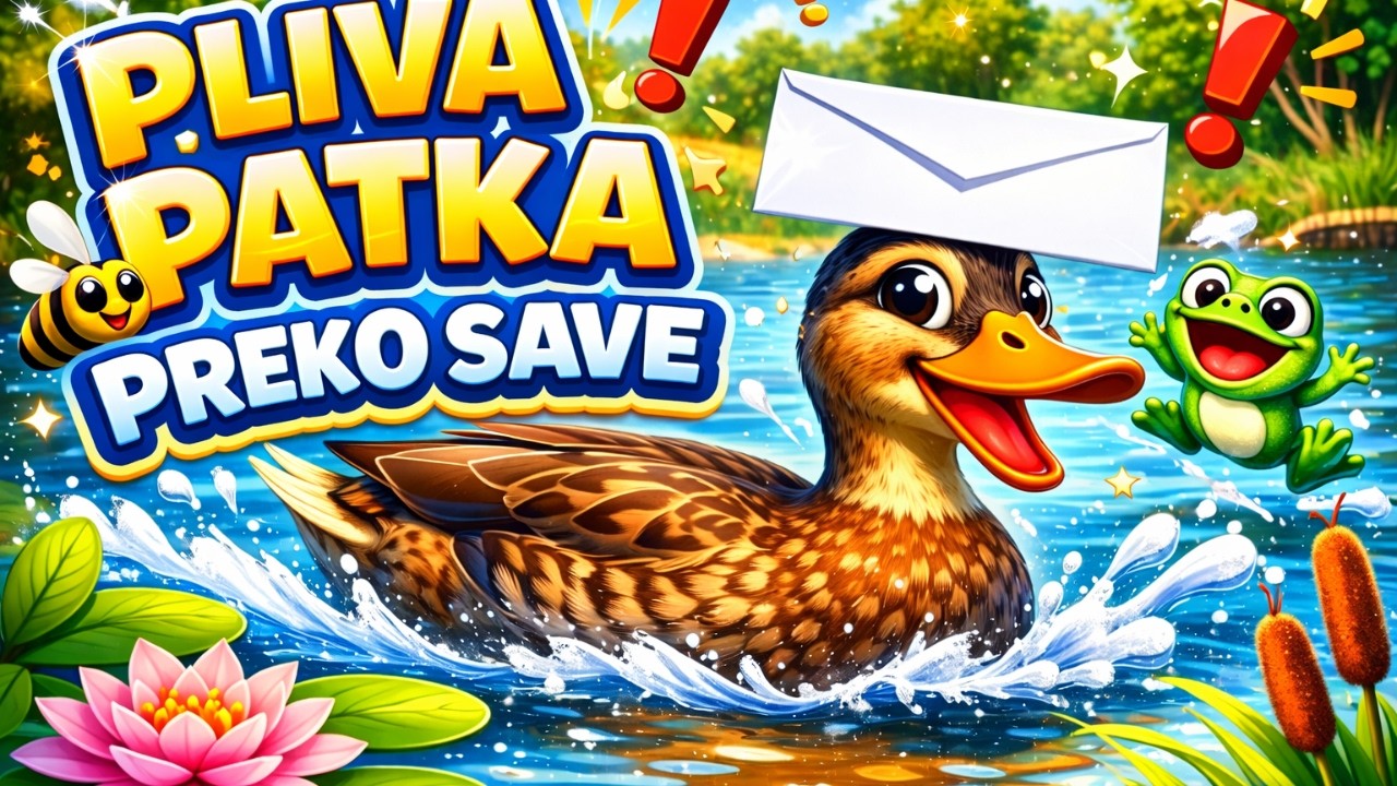 Pliva Patka Preko Save | Pesmice za bebe | Decije pesmice | Pjesmice za djecu #plivapatka #bebe