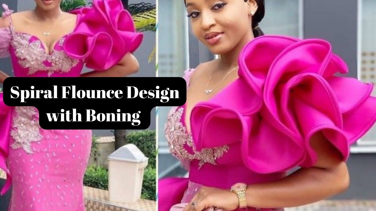 How to Make Spiral Flounce Sleeve with Boning