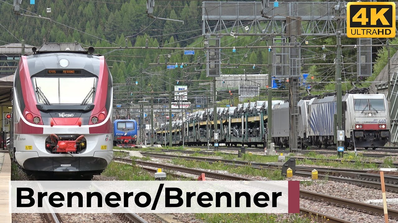 Brenner Bahnhof 16.05.2025 - Grenzverkehr in den Alpen mit Güterzügen, Railjet & Regionalzügen