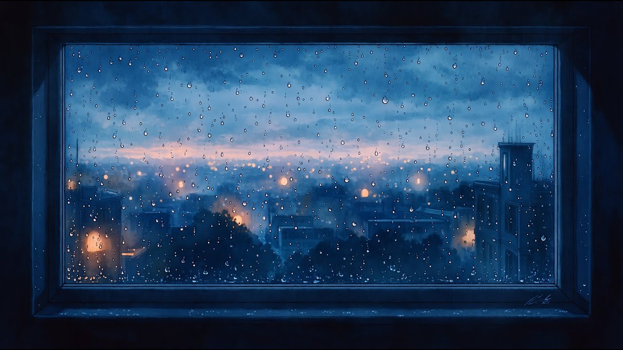 유리벽의 수채화