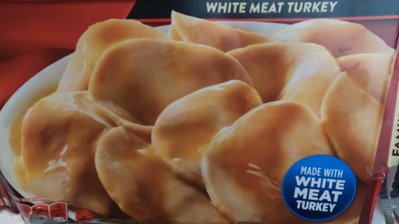 Banquet, all white meat turkey.Dinner is not at all.What they say on the pack!!