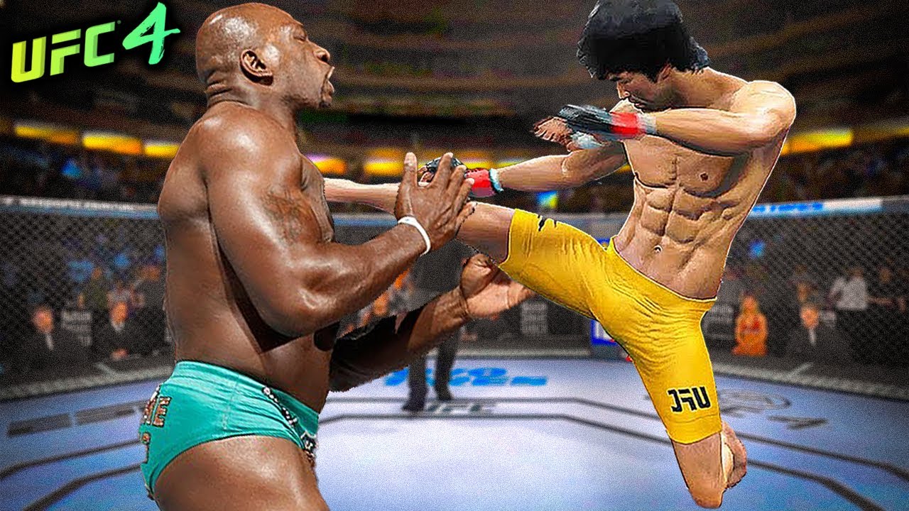 Bruce Lee vs. Titus O'neil | Wrestler (EA sports UFC 4)