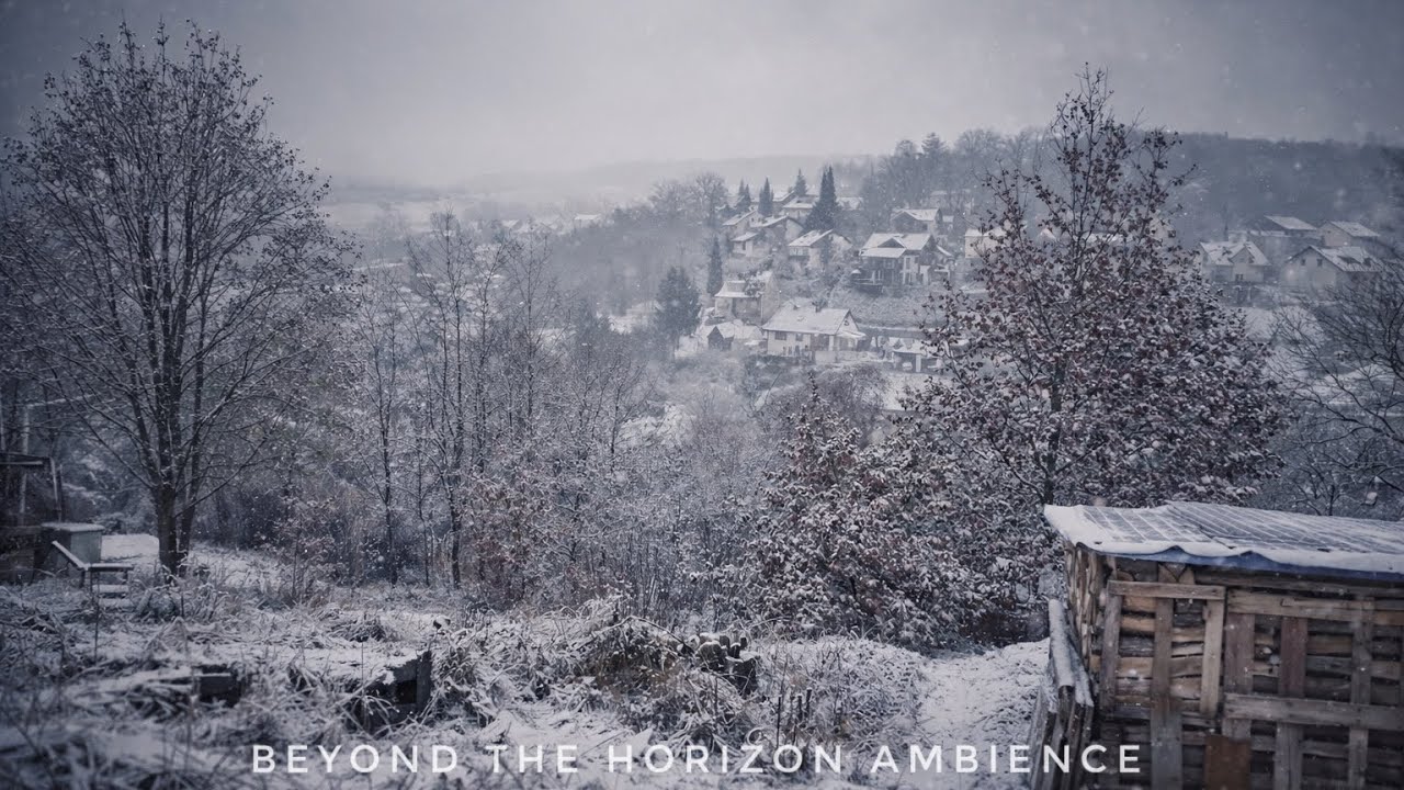Snowy Day Ambience in Germany