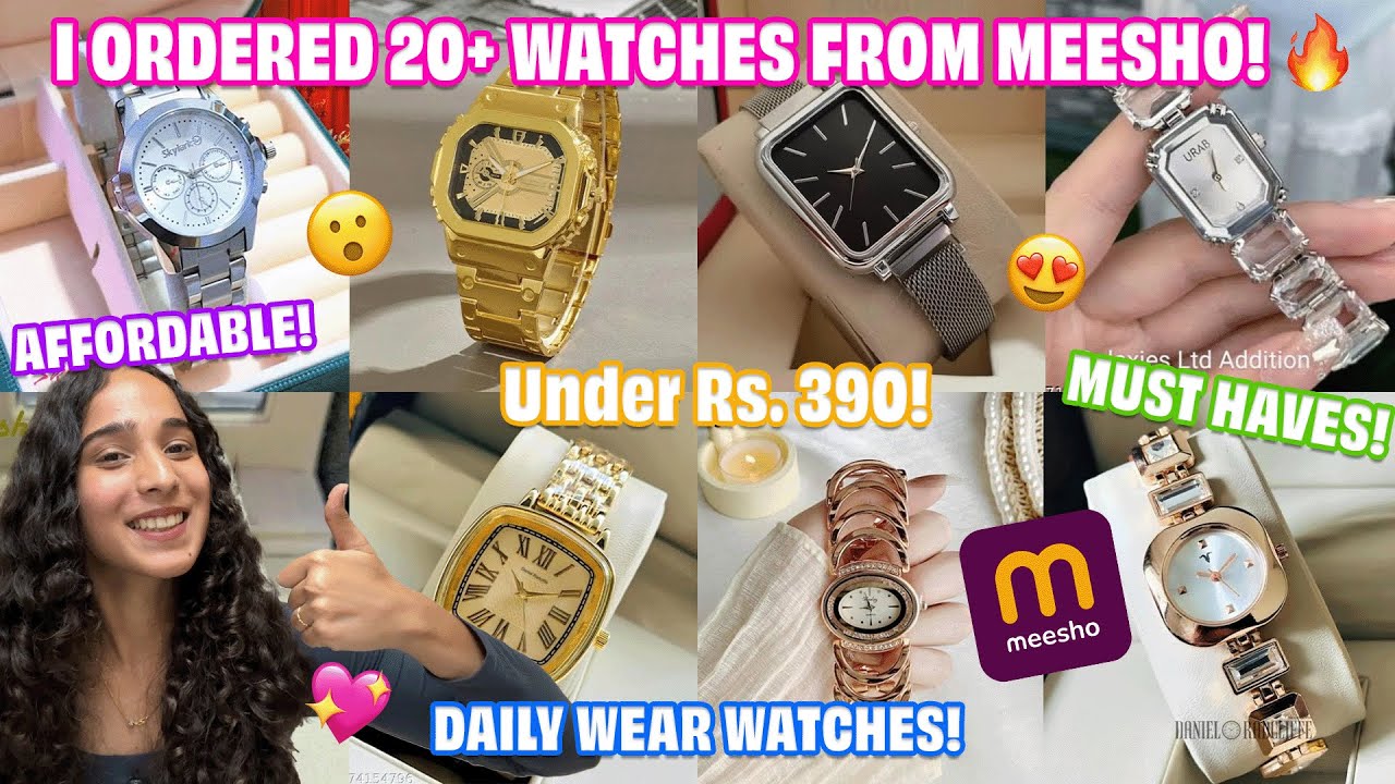 *HUGE* MEESHO WATCH HAUL ❤️ | UNDER ₹390 🔥 | DAILY WEAR WATCHES 😍 | TRENDY WATCHES ⌚️
