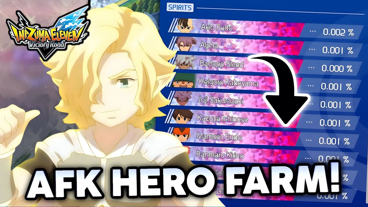 BROKEN AFK HERO FARM METHOD In Inazuma Eleven Victory Road!🤩
