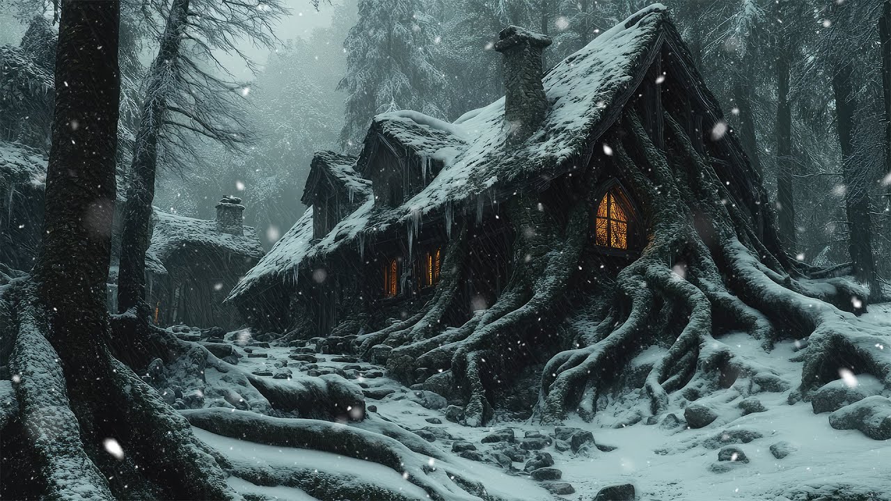 Silent Warmth in the Deepwood Snow | Medieval Celtic Winter Ambience for Sleep & Healing Calm