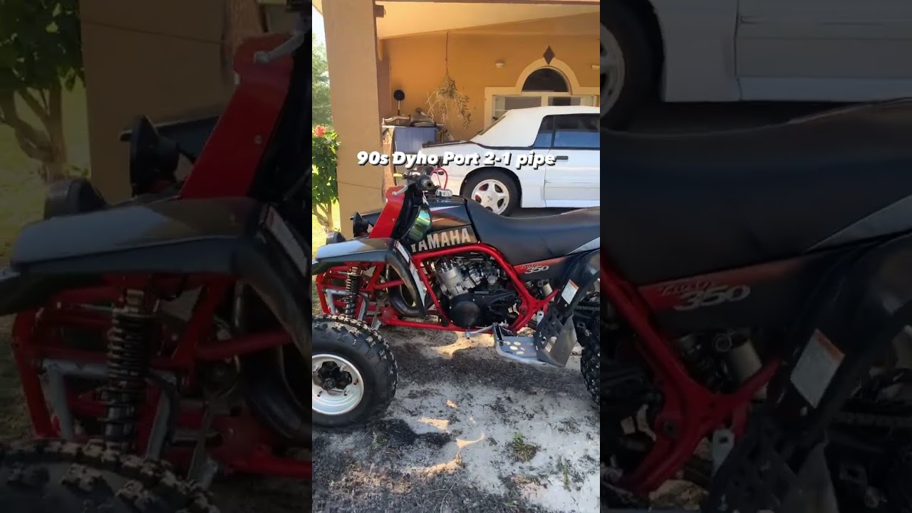 Banshee with Dyno Port 2-1 mx exhaust  4mil ported banshee #2stroke #yamaha #banshee #1990s
