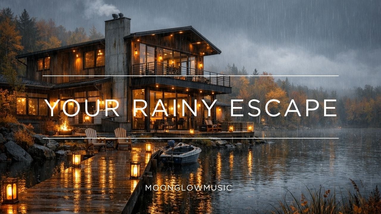 Ambient | Rainy Lake Ambience [Deep Sleep & Stress Relif]