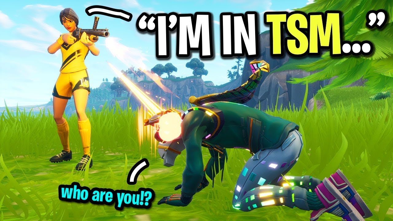 I got killed by a TSM pro Fortnite player... (I'm Calling Him Out To 1v1 Me)