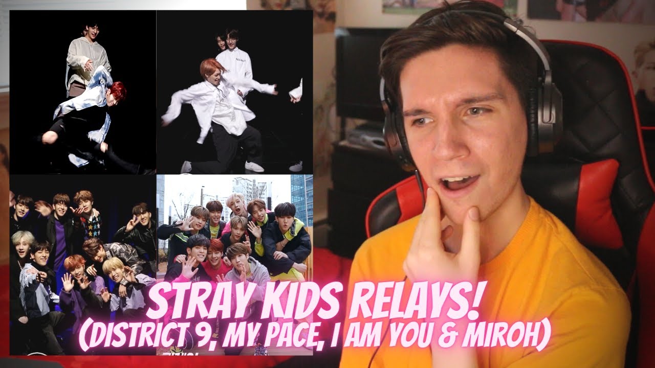 DANCER REACTS TO STRAY KIDS RELAY DANCES | 'Miroh,' 'I am YOU,' 'My Pace' & 'District 9'