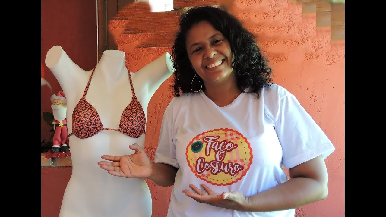 BIQUINI  CORTININHA COM BOJO (parte superior) COSTURADO NA MAQUINA DOMÉSTICA