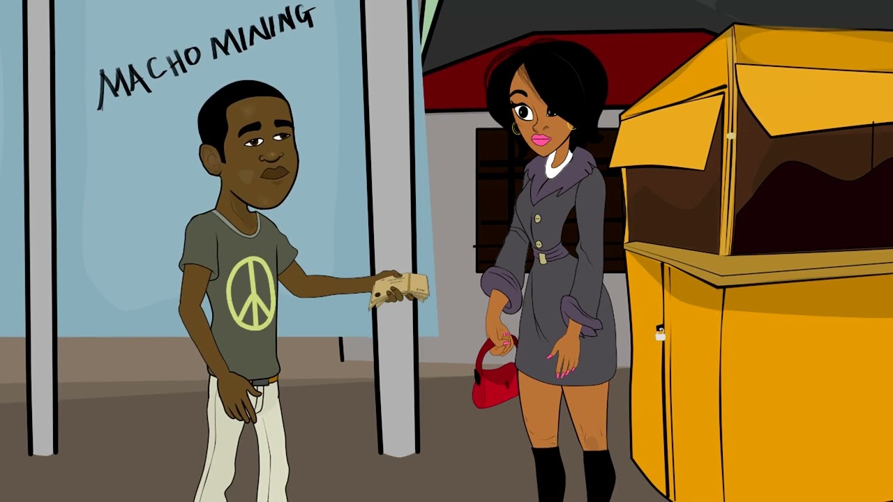 Zakado the boxer : Sacho teaches Chibwiku how to propose a woman .