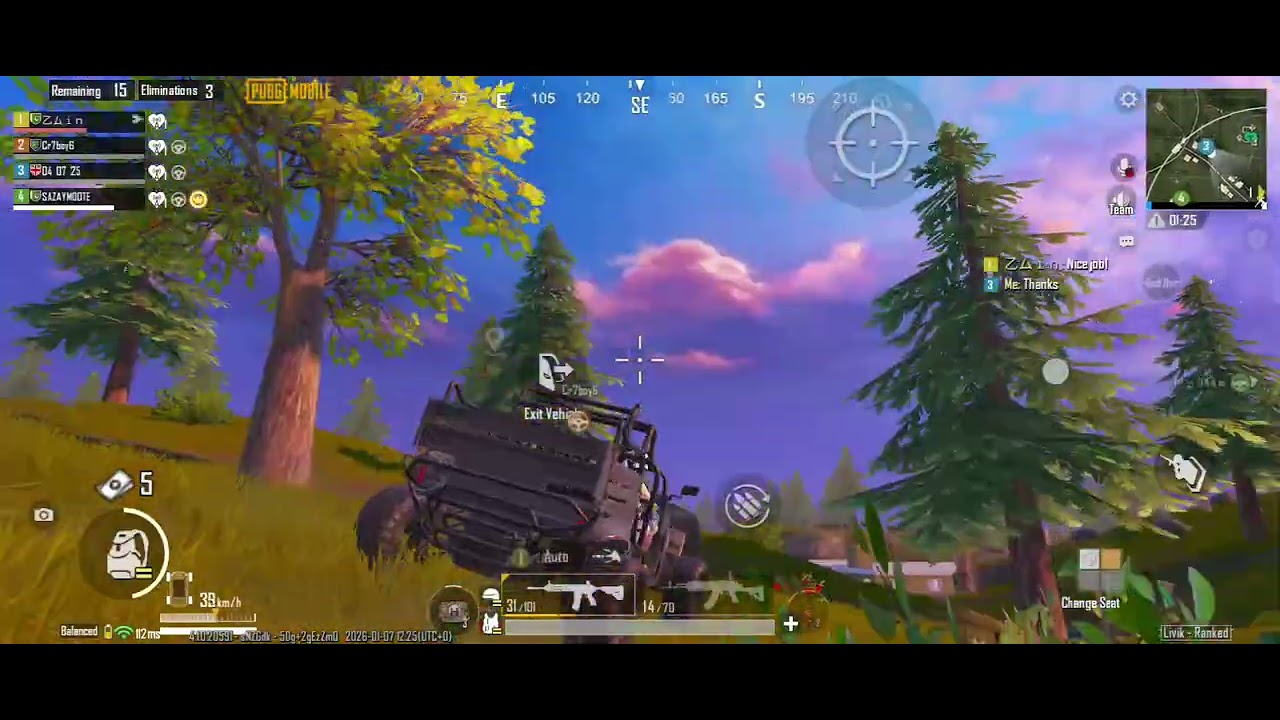 🚗 PUBG Mein Gadi Se Enemies Ka Shikaar | Full Action Gameplay