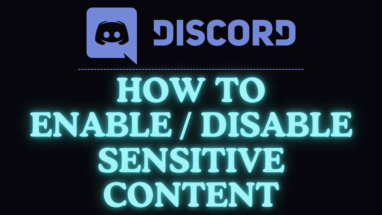 How to Enable or Disable Sensitive Content on Discord | Step-by-Step PC Tutorial 👍